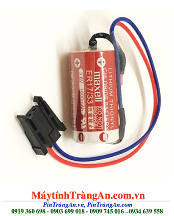 Maxell ER17/33; Pin nuôi nguồn PLC Maxell ER17/33 lithium 3.6v 2/3A 1600mAh _X.xứ Nhật (Chân nhọn)